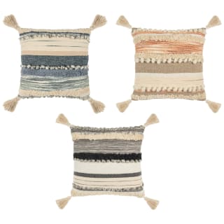 B&M Esme Stripe Woven Cushion - Navy