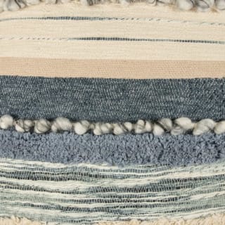 B&M Esme Stripe Woven Cushion - Navy