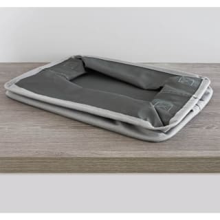 B&M Fold Down Laundry Basket - Grey
