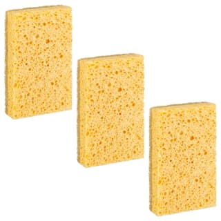B&M Natural Home Cleaning Sponges With Scourer 3pk