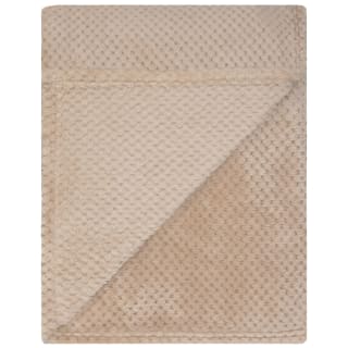 B&M Supersoft Waffle Throw - Stone