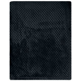 B&M Waffle Fleece Throw - Black