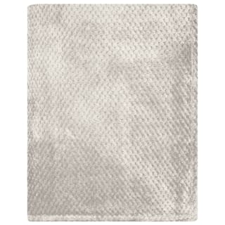 B&M Waffle Throw - Silver