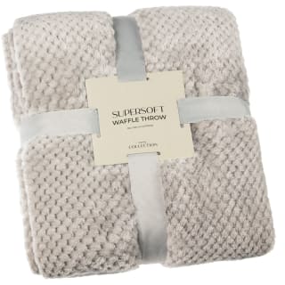 B&M Waffle Throw - Silver