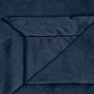  Heritage Collection Aspen Faux Fur Throw - Navy