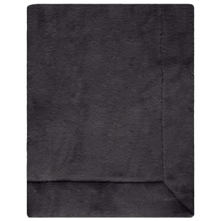 Heritage Collection Aspen Faux Fur Throw - Charcoal