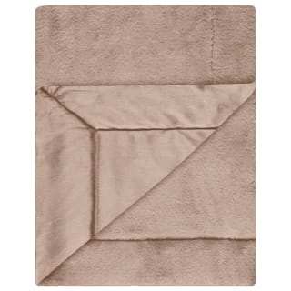  Heritage Collection Aspen Faux Fur Throw - Mink