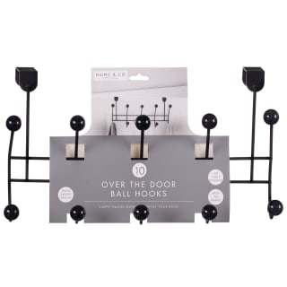 B&M 10 Ball Overdoor Hooks - Silver