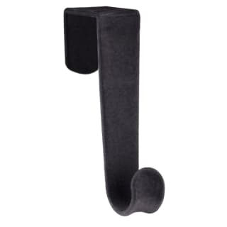 B&M Velvet Overdoor Hooks 4pk - Black
