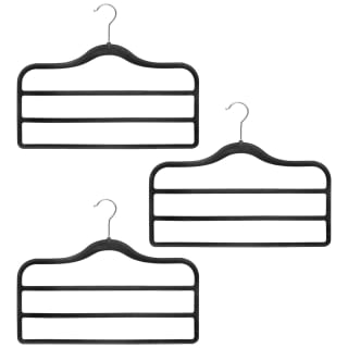 B&M Velvet Trouser Hangers 3pk - Black