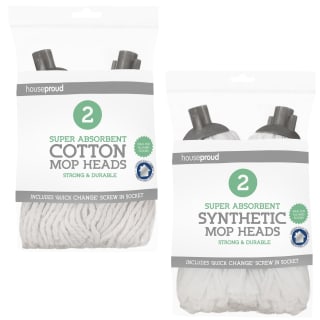 B&M Cotton Mop Heads 2pk