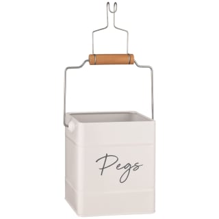B&M Hanging Peg Tin - White