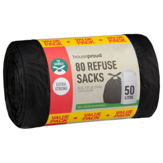 B&M Houseproud Extra Strong Refuse Sacks 80pk