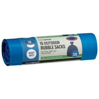 B&M Houseproud Outdoor Rubble Sacks 15pk