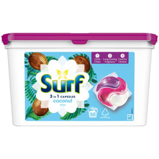  Surf 3-in-1 Capsules - Coconut Bliss 50pk