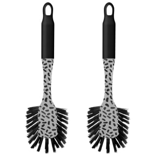 B&M Printed Dish Brushes 2pk - Grey