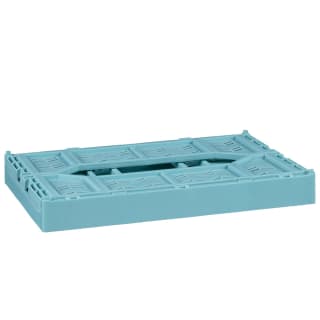  Midi Stacking Fold Flat Crate 30.6 X 20.5 X 12.6cm - Teal