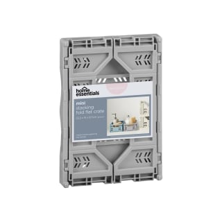  Mini Stacking Fold Flat Crate 22.2 X 15 X 8.7cm - Grey