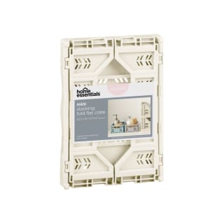  Mini Stacking Fold Flat Crate 22.2 X 15 X 8.7cm - Cream