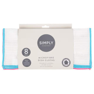  Simply Everyday Microfibre Dish Cloths 8pk