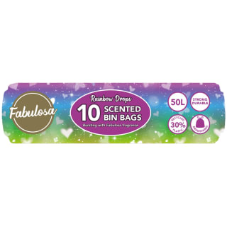  Fabulosa Bin Bags 10pk - Rainbow Drops