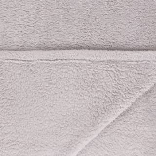 B&M Cosy At Home Silver Teddy Throw