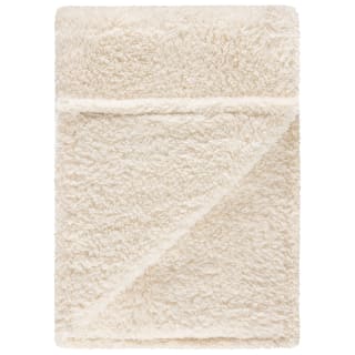  Simply Everyday Teddy Rolled Throw - Cream