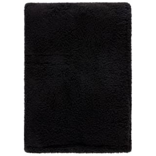  Simply Everyday Teddy Rolled Throw - Black