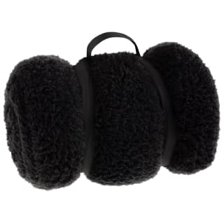  Simply Everyday Teddy Rolled Throw - Black