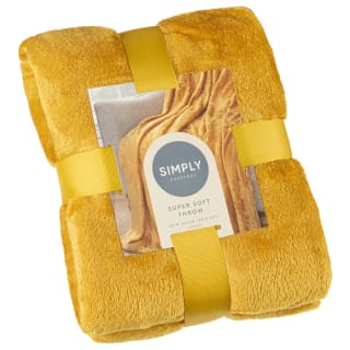  Simply Everyday Super Soft Throw - Ochre