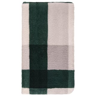 B&M Highland Green Check Sherpa Doublesided Throw