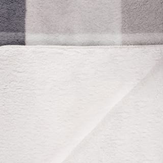 B&M Highland Mono Check Sherpa Doublesided Throw