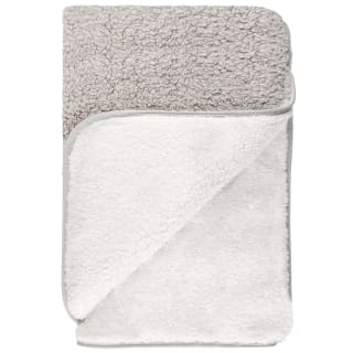 B&M Montana Two Tone Sherpa Throw - Natural