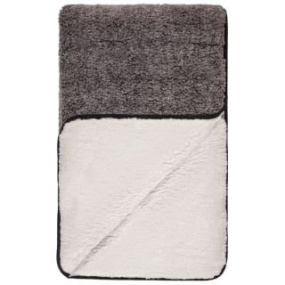 B&M Montana Two Tone Sherpa Throw - Charcoal