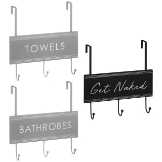 B&M Over The Door Bathroom Plaque - Bathrobes