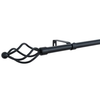 B&M Small Black Twist Curtain Pole 122-213cm