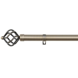 B&M Antique Brass Mace Curtain Pole 70 - 120cm