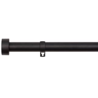 B&M Black Stud End Curtain Pole 70 - 120cm