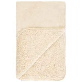 B&M Alba Waffle Sherpa Throw