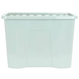 B&M Storage Box With Lid 80L - Sage