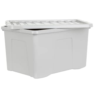 B&M Storage Box With Lid 60L - Grey