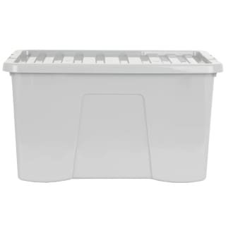 B&M Storage Box With Lid 60L - Grey