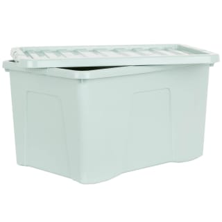 B&M Storage Box With Lid 60L - Sage
