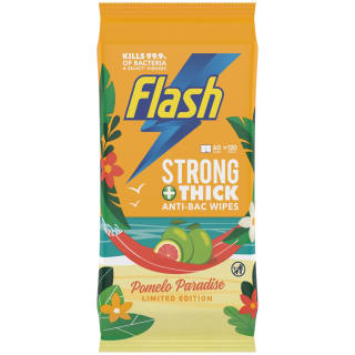  Flash Strong & Thick Anti-Bac Wipes 120pk - Pomelo Paradise