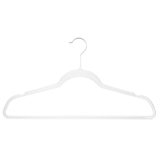B&M Adult Clear Plastic Hanger 6pk