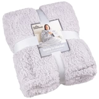  Home Essentials Teddy TV Blanket - Silver