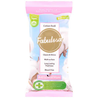  Fabulosa Anti-Bacterial Wipes 80pk - Cotton Fresh