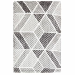 B&M Simply Geo Waffle Throw - Grey
