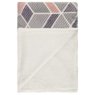  Simply Geo Blush Waffle Throw