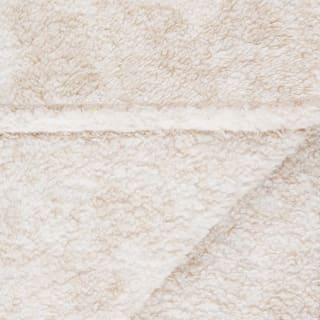 B&M Simply Two Tone Teddy Throw - Natural
